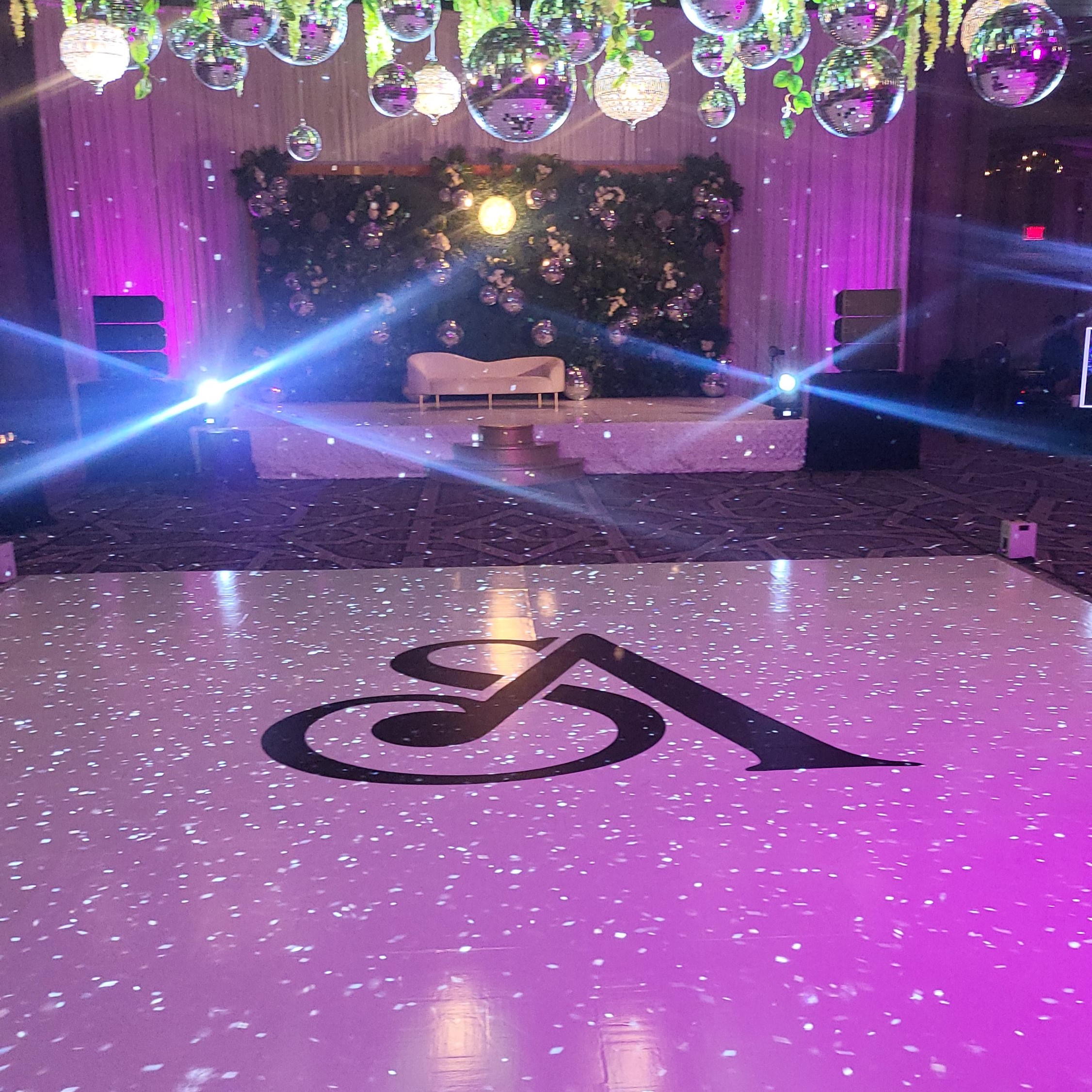 White Vinyl and Custom Decal Dancefloor 5